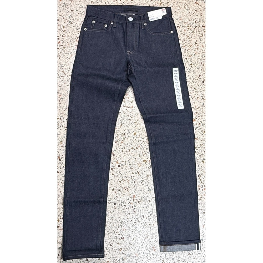 Uniqlo Slim Fit‎ Men's 5 Pocket Selvedge Denim Jeans Size 28x34